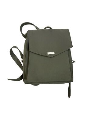 Esprit khaki green boxy mini backpack